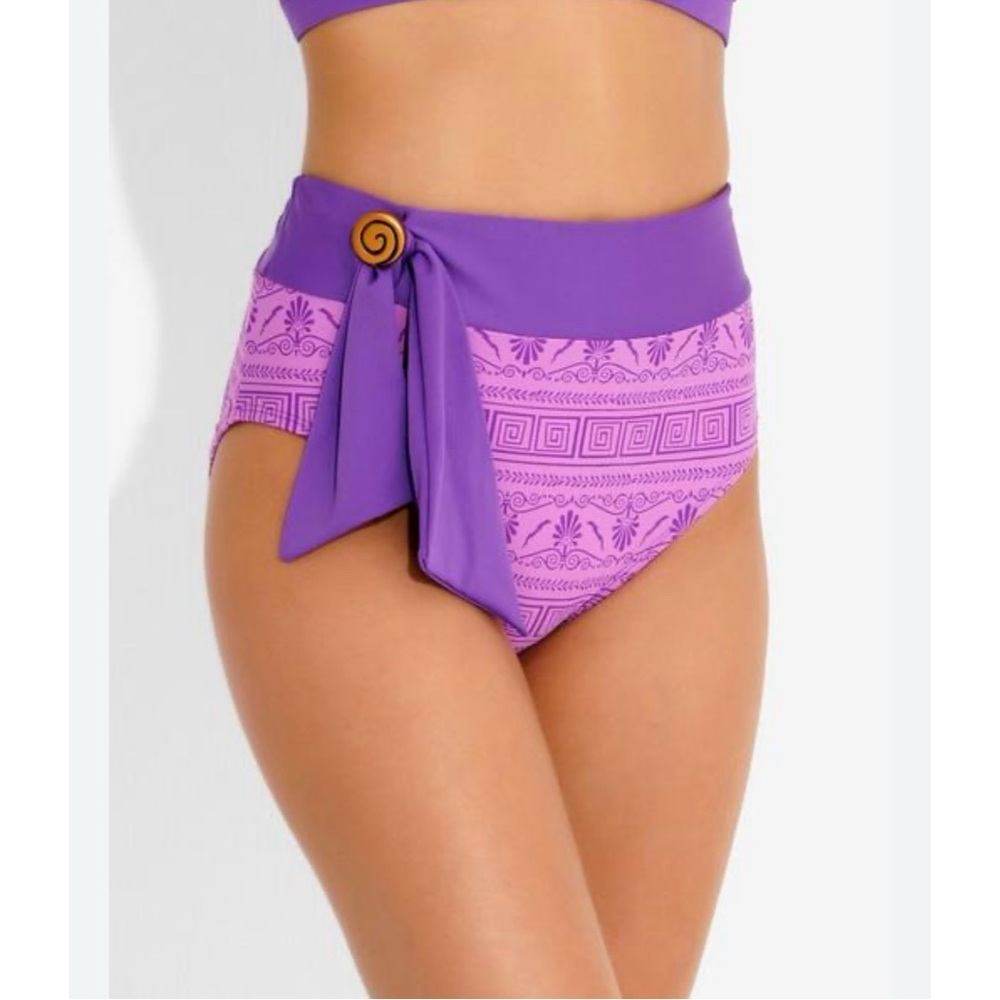 Disney hot topic Hercules Meg bikini high rise swim bottom size 0
